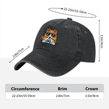 Load image into Gallery viewer, Personalized Shetland Sheepdog Baseball Cap - Romeo Shetland Sheepdog Design - Match Your Dog's Coat Color-Hats &amp; Caps-Accessories,Baseball Caps,Dog Mom Gifts-7