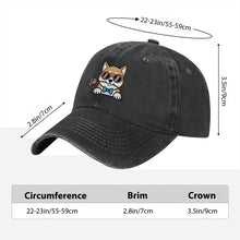 Load image into Gallery viewer, Personalized Shiba Inu Baseball Cap - Romeo Shiba Inu Design - Match Your Dog's Coat Color-Hats &amp; Caps-Accessories,Baseball Caps,Dog Mom Gifts-7