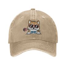 Load image into Gallery viewer, Personalized Shiba Inu Baseball Cap - Romeo Shiba Inu Design - Match Your Dog's Coat Color-Hats &amp; Caps-Accessories,Baseball Caps,Dog Mom Gifts-Beige-One Size-3