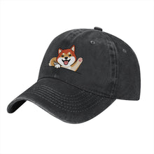 Load image into Gallery viewer, Personalized Shiba Inu Baseball Cap - Waving Shiba Inu Design - Match Your Dog's Coat Color-Hats &amp; Caps-Accessories,Baseball Caps,Dog Dad Gifts,Dog Mom Gifts,Shiba Inu-7