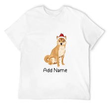 Load image into Gallery viewer, Personalized Shiba Inu Dad Cotton T Shirt-Apparel-Apparel, Dog Dad Gifts, Personalized, Shiba Inu, Shirt, T Shirt-Men&#39;s Cotton T Shirt-White-Medium-10