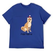 Load image into Gallery viewer, Personalized Shiba Inu Dad Cotton T Shirt-Apparel-Apparel, Dog Dad Gifts, Personalized, Shiba Inu, Shirt, T Shirt-Men&#39;s Cotton T Shirt-Blue-Medium-11