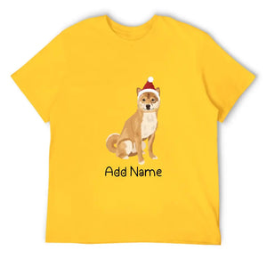 Personalized Shiba Inu Dad Cotton T Shirt-Apparel-Apparel, Dog Dad Gifts, Personalized, Shiba Inu, Shirt, T Shirt-Men's Cotton T Shirt-Yellow-Medium-13