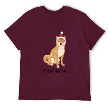 Load image into Gallery viewer, Personalized Shiba Inu Dad Cotton T Shirt-Apparel-Apparel, Dog Dad Gifts, Personalized, Shiba Inu, Shirt, T Shirt-Men&#39;s Cotton T Shirt-Maroon-Medium-15