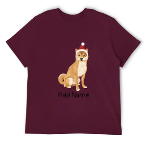 Personalized Shiba Inu Dad Cotton T Shirt-Apparel-Apparel, Dog Dad Gifts, Personalized, Shiba Inu, Shirt, T Shirt-Men's Cotton T Shirt-Maroon-Medium-15