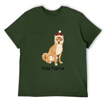 Load image into Gallery viewer, Personalized Shiba Inu Dad Cotton T Shirt-Apparel-Apparel, Dog Dad Gifts, Personalized, Shiba Inu, Shirt, T Shirt-Men&#39;s Cotton T Shirt-Army Green-Medium-17