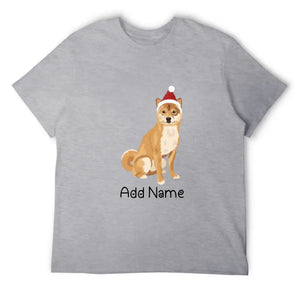 Personalized Shiba Inu Dad Cotton T Shirt-Apparel-Apparel, Dog Dad Gifts, Personalized, Shiba Inu, Shirt, T Shirt-Men's Cotton T Shirt-Gray-Medium-19