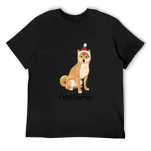 Load image into Gallery viewer, Personalized Shiba Inu Dad Cotton T Shirt-Apparel-Apparel, Dog Dad Gifts, Personalized, Shiba Inu, Shirt, T Shirt-Men&#39;s Cotton T Shirt-Black-Medium-9