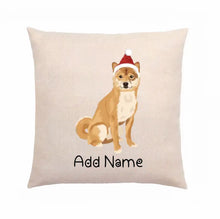 Load image into Gallery viewer, Personalized Shiba Inu Linen Pillowcase-Linen Pillow Case-Cotton-Linen-16&quot;x16&quot;