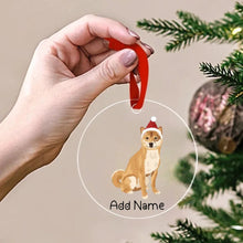 Load image into Gallery viewer, Personalized Shiba Inu Love Christmas Tree Ornaments-Christmas Ornament-Christmas, Personalized, Shiba Inu-Christmas Tree Ornaments-Transparent-3.5&quot; or 8.9 cm-2