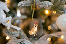 Load image into Gallery viewer, Personalized Shiba Inu Love Christmas Tree Ornaments-Christmas Ornament-Christmas, Personalized, Shiba Inu-Christmas Tree Ornaments-Transparent-3.5&quot; or 8.9 cm-4