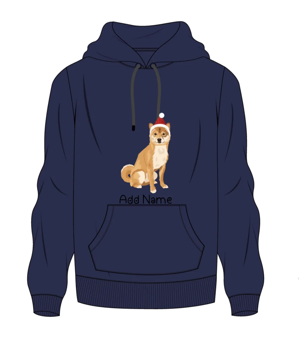 Personalized Shiba Inu Love Men's Warm Hoodie Sweatshirt-Apparel-Apparel, Dog Dad Gifts, Hoodie, Personalized, Shiba Inu, Sweatshirt-Men's Warm Hoodie Sweatshirt-Navy Blue-S-2