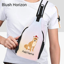 Load image into Gallery viewer, Personalized Shiba Inu Love Unisex Sling Bag Backpack-Accessories-Shiba Inu-Unisex Sling Bag Backpack-Blush Horizon-One Size-20