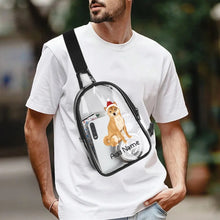 Load image into Gallery viewer, Personalized Shiba Inu Love Unisex Transparent Sling Bag-Accessories-Shiba Inu-Unisex Transparent Sling Bag-Transparent-One Size-4