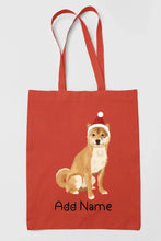 Load image into Gallery viewer, Personalized Shiba Inu Love Zippered Tote Bag-Accessories-Accessories, Bags, Dog Mom Gifts, Personalized, Shiba Inu-16