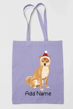 Load image into Gallery viewer, Personalized Shiba Inu Love Zippered Tote Bag-Accessories-Accessories, Bags, Dog Mom Gifts, Personalized, Shiba Inu-Zippered Tote Bag-Pastel Purple-Classic-2