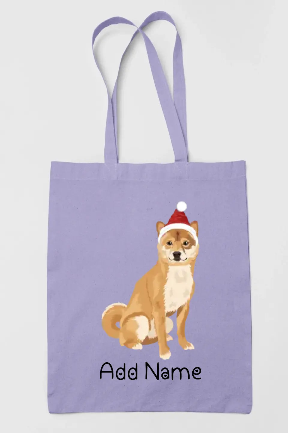 Personalized Shiba Inu Love Zippered Tote Bag-Accessories-Accessories, Bags, Dog Mom Gifts, Personalized, Shiba Inu-Zippered Tote Bag-Pastel Purple-Classic-2