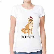 Load image into Gallery viewer, Personalized Shiba Inu Mom T Shirt for Women-Customizer-Apparel, Dog Mom Gifts, Personalized, Shiba Inu, Shirt, T Shirt-2