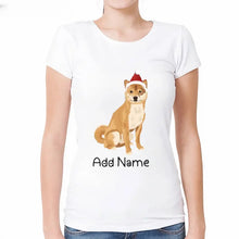 Load image into Gallery viewer, Personalized Shiba Inu Mom T Shirt for Women-Customizer-Apparel, Dog Mom Gifts, Personalized, Shiba Inu, Shirt, T Shirt-Modal T-Shirts-White-Small-2