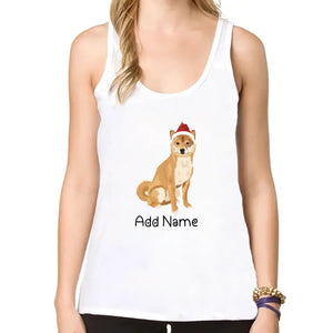 Personalized Shiba Inu Mom Yoga Tank Top-Shirts & Tops-Apparel, Dog Mom Gifts, Shiba Inu, Shirt, T Shirt-Yoga Tank Top-White-XS-2