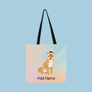 Personalized Shiba Inu Small Tote Bag-Accessories-Accessories, Bags, Dog Mom Gifts, Personalized, Shiba Inu-Small Tote Bag-Your Design-One Size-2