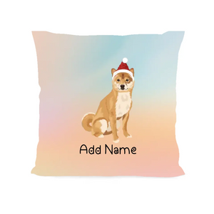 Personalized Shiba Inu Soft Plush Pillowcase-Home Decor-Christmas, Dog Dad Gifts, Dog Mom Gifts, Home Decor, Personalized, Pillows, Shiba Inu-Soft Plush Pillowcase-As Selected-12"x12"-2