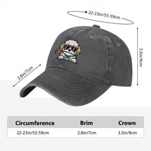 Load image into Gallery viewer, Personalized Shih Tzu Baseball Cap - Romeo Shih Tzu Design - Match Your Dog's Coat Color-Hats &amp; Caps-Accessories,Baseball Caps,Dog Mom Gifts-7
