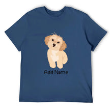 Load image into Gallery viewer, Personalized Shih Tzu Dad Cotton T Shirt-Apparel-Apparel, Dog Dad Gifts, Personalized, Shih Tzu, Shirt, T Shirt-Men&#39;s Cotton T Shirt-Navy Blue-Medium-12