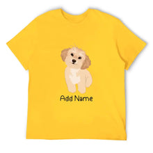 Load image into Gallery viewer, Personalized Shih Tzu Dad Cotton T Shirt-Apparel-Apparel, Dog Dad Gifts, Personalized, Shih Tzu, Shirt, T Shirt-Men&#39;s Cotton T Shirt-Yellow-Medium-13