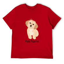 Load image into Gallery viewer, Personalized Shih Tzu Dad Cotton T Shirt-Apparel-Apparel, Dog Dad Gifts, Personalized, Shih Tzu, Shirt, T Shirt-Men&#39;s Cotton T Shirt-Red-Medium-14