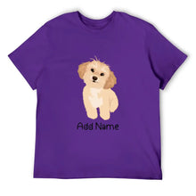 Load image into Gallery viewer, Personalized Shih Tzu Dad Cotton T Shirt-Apparel-Apparel, Dog Dad Gifts, Personalized, Shih Tzu, Shirt, T Shirt-Men&#39;s Cotton T Shirt-Purple-Medium-18