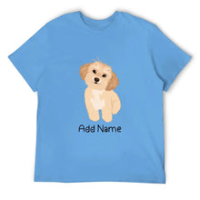 Load image into Gallery viewer, Personalized Shih Tzu Dad Cotton T Shirt-Apparel-Apparel, Dog Dad Gifts, Personalized, Shih Tzu, Shirt, T Shirt-Men&#39;s Cotton T Shirt-Sky Blue-Medium-2