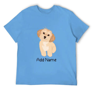 Personalized Shih Tzu Dad Cotton T Shirt-Apparel-Apparel, Dog Dad Gifts, Personalized, Shih Tzu, Shirt, T Shirt-Men's Cotton T Shirt-Sky Blue-Medium-2