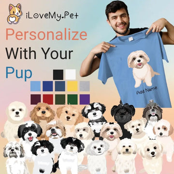 Personalized Shih Tzu Dad Cotton T Shirt 360x
