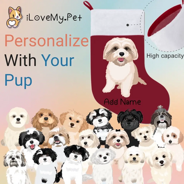 Personalized Shih Tzu Large Christmas Stocking 360x