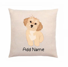 Load image into Gallery viewer, Personalized Shih Tzu Linen Pillowcase-Linen Pillow Case-Cotton-Linen-16"x16"