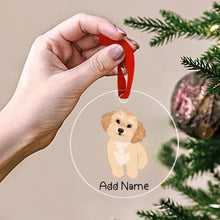 Load image into Gallery viewer, Personalized Shih Tzu Love Christmas Tree Ornaments-Christmas Ornament-Christmas, Personalized, Shih Tzu-Christmas Tree Ornaments-Transparent-3.5&quot; or 8.9 cm-2