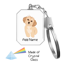 Load image into Gallery viewer, Personalized Shih Tzu Love Crystal Glass Keychain-Accessories-Shih Tzu-Crystal Keychain-Glass Crystal-One Size-2