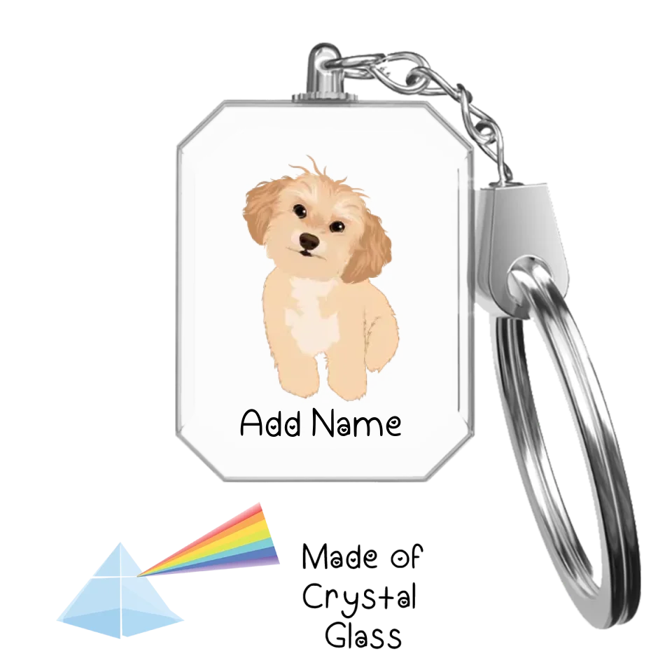 Personalized Shih Tzu Love Crystal Glass Keychain-Accessories-Shih Tzu-Crystal Keychain-Glass Crystal-One Size-2