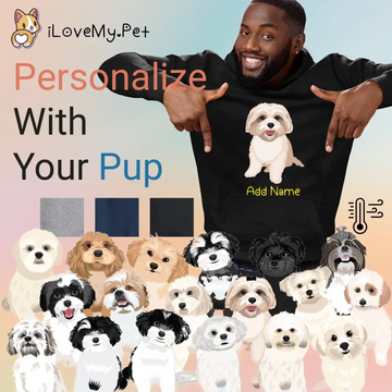 Personalized Shih Tzu Love Mens Warm Hoodie Sweatshirt 360x