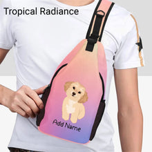 Load image into Gallery viewer, Personalized Shih Tzu Love Unisex Sling Bag Backpack-Accessories-Shih Tzu-Unisex Sling Bag Backpack-Tropical Radiance-One Size-18