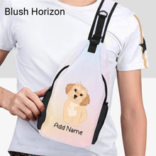 Load image into Gallery viewer, Personalized Shih Tzu Love Unisex Sling Bag Backpack-Accessories-Shih Tzu-Unisex Sling Bag Backpack-Blush Horizon-One Size-20