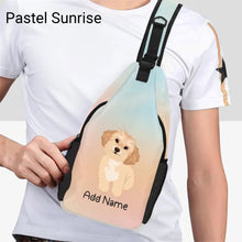 Load image into Gallery viewer, Personalized Shih Tzu Love Unisex Sling Bag Backpack-Accessories-Shih Tzu-Unisex Sling Bag Backpack-Pastel Sunrise-One Size-21