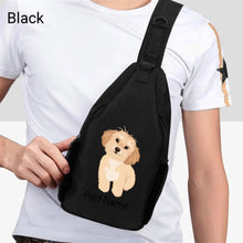 Load image into Gallery viewer, Personalized Shih Tzu Love Unisex Sling Bag Backpack-Accessories-Shih Tzu-Unisex Sling Bag Backpack-Black-One Size-2