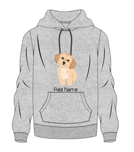 Load image into Gallery viewer, personalized-dog-mom-hoodie-heather-gray