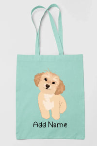 Personalized Shih Tzu Love Zippered Tote Bag-Accessories-Accessories, Bags, Dog Mom Gifts, Personalized, Shih Tzu-12