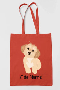 Personalized Shih Tzu Love Zippered Tote Bag-Accessories-Accessories, Bags, Dog Mom Gifts, Personalized, Shih Tzu-16