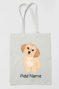 Personalized Shih Tzu Love Zippered Tote Bag-Accessories-Accessories, Bags, Dog Mom Gifts, Personalized, Shih Tzu-3
