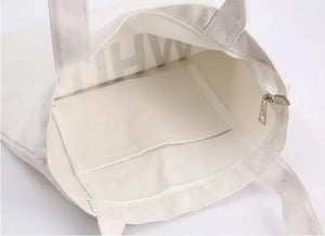 Personalized Shih Tzu Love Zippered Tote Bag-Accessories-Accessories, Bags, Dog Mom Gifts, Personalized, Shih Tzu-5