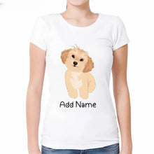Load image into Gallery viewer, Personalized Shih Tzu Mom T Shirt for Women-Customizer-Apparel, Dog Mom Gifts, Personalized, Shih Tzu, Shirt, T Shirt-Modal T-Shirts-White-Small-2